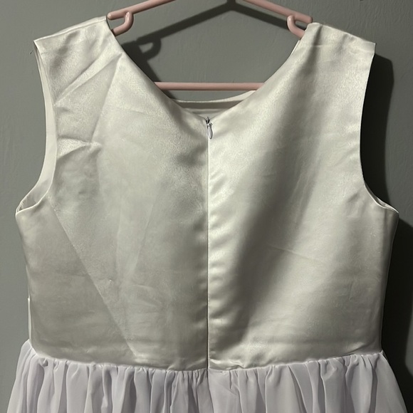 Girls White Special Occasion Dress size 10 - Picture 3 of 4